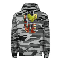 Slate Camo softball love Premium Hoodie - JahusDesignShop