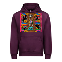 Mauve Wine rodeo serape leopard glitter Urban Hoodie - Artiststas