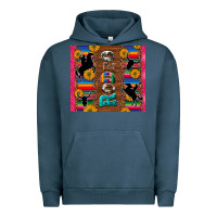 Pigment Midnight Navy rodeo serape leopard glitter Urban Hoodie - Artiststas