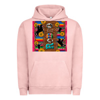 Pigment Salmon rodeo serape leopard glitter Urban Hoodie - Artiststas