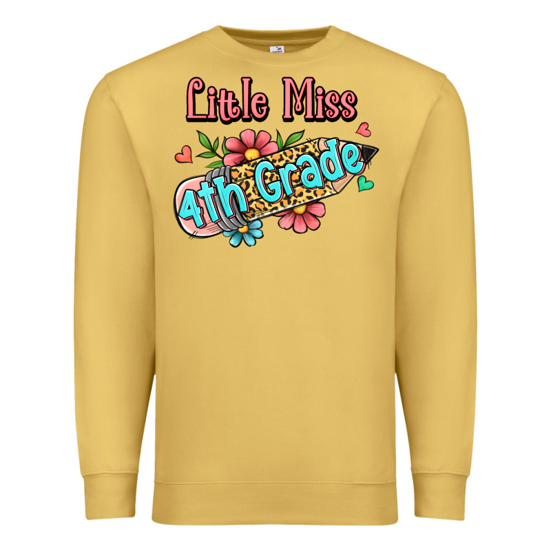 Little Miss Fourth Grade Premium Sweatshirt by RanaPortraitStore | Teevron