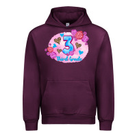 Mauve Wine back to school flowers third grade 3200x2400 Urban Hoodie - AdoDesignShop