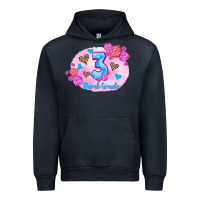 Navy back to school flowers third grade 3200x2400 Urban Hoodie - AdoDesignShop