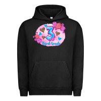Pigment Black back to school flowers third grade 3200x2400 Urban Hoodie - AdoDesignShop
