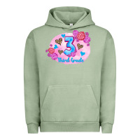 Pigment Oil Green back to school flowers third grade 3200x2400 Urban Hoodie - AdoDesignShop