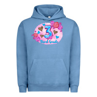 Pigment Pebble Blue back to school flowers third grade 3200x2400 Urban Hoodie - AdoDesignShop