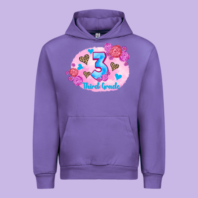 Back To School Flowers Third Grade 3200x2400 Urban Hoodie Designed By Adodesignshop