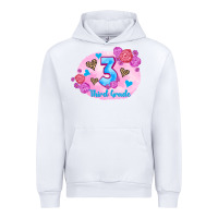 White back to school flowers third grade 3200x2400 Urban Hoodie - AdoDesignShop