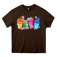 Chocolate Brown Easter Coffee Heavy Core Tee - CowhideDigitalArt