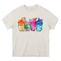 Cream Easter Coffee Heavy Core Tee - CowhideDigitalArt