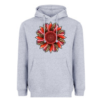 Heather Grey valentine's day sunflower Heavyweight Hoodie - RanaPortraitStore
