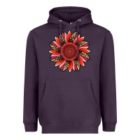 Plum valentine's day sunflower Heavyweight Hoodie - RanaPortraitStore