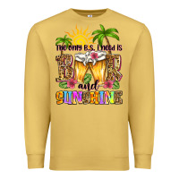 Antique Gold the only b.s. i need is beer and sunshine Premium Sweatshirt - Zillion Design Studio