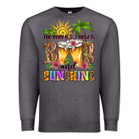 Charcoal Heather the only b.s. i need is beer and sunshine Premium Sweatshirt - Zillion Design Studio