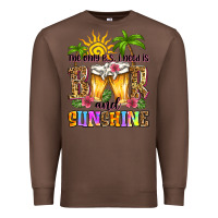 Chestnut the only b.s. i need is beer and sunshine Premium Sweatshirt - Zillion Design Studio