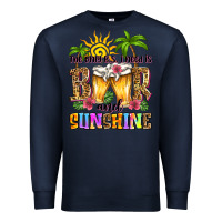 Navy the only b.s. i need is beer and sunshine Premium Sweatshirt - Zillion Design Studio