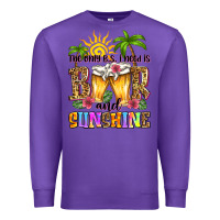 Purple the only b.s. i need is beer and sunshine Premium Sweatshirt - Zillion Design Studio