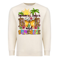 Sandshell the only b.s. i need is beer and sunshine Premium Sweatshirt - Zillion Design Studio