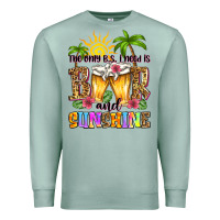 Seafoam the only b.s. i need is beer and sunshine Premium Sweatshirt - Zillion Design Studio