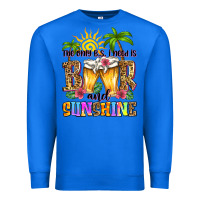 True Royal the only b.s. i need is beer and sunshine Premium Sweatshirt - Zillion Design Studio