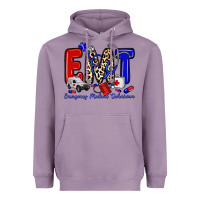 Lavender emt emergency medical technician Heavyweight Hoodie - Zillion Design Studio