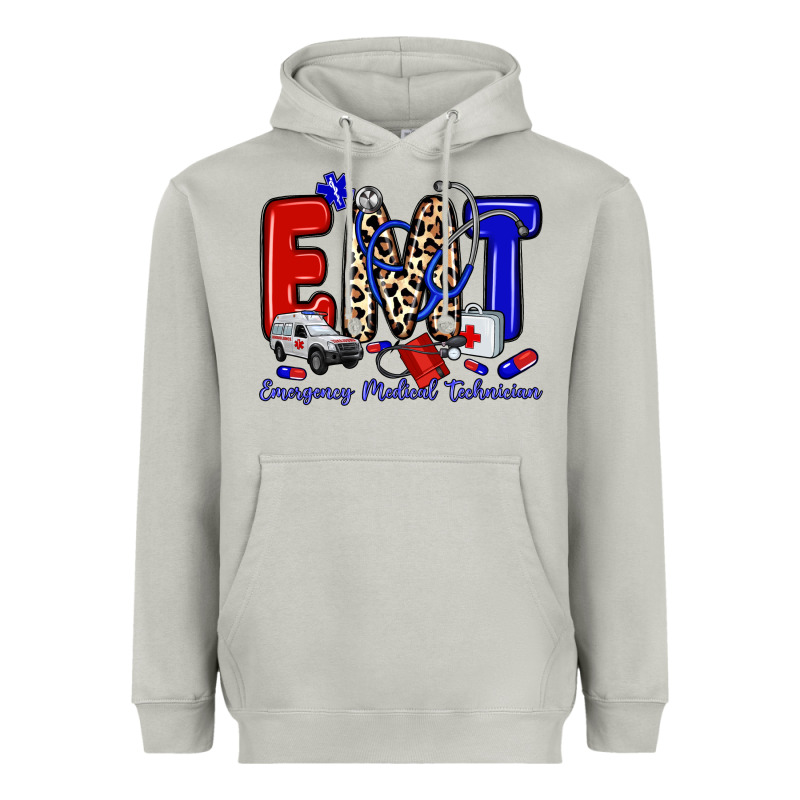 Emt Emergency Medical Technician Heavyweight Hoodie by Zillion Design Studio | Teevron