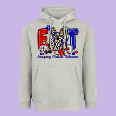 Heavyweight Hoodie emt emergency medical technician