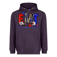 Plum emt emergency medical technician Heavyweight Hoodie - Zillion Design Studio