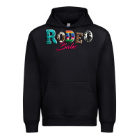 Black rodeo babe turquoise serape cowhide leopard Urban Hoodie - Artiststas