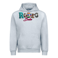 Heather Grey rodeo babe turquoise serape cowhide leopard Urban Hoodie - Artiststas
