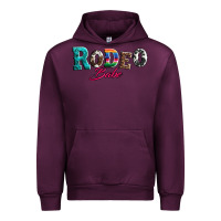 Mauve Wine rodeo babe turquoise serape cowhide leopard Urban Hoodie - Artiststas