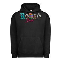 Pigment Black rodeo babe turquoise serape cowhide leopard Urban Hoodie - Artiststas