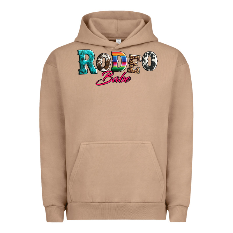 Rodeo Babe Turquoise Serape Cowhide Leopard Urban Hoodie by Artiststas | Teevron