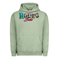 Pigment Oil Green rodeo babe turquoise serape cowhide leopard Urban Hoodie - Artiststas