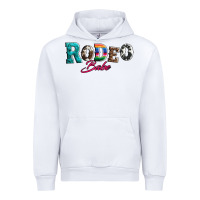 White rodeo babe turquoise serape cowhide leopard Urban Hoodie - Artiststas