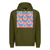 Army Green american flag seamless pattern Premium Hoodie - BundleAndBundleShop