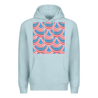 Blue Mist american flag seamless pattern Premium Hoodie - BundleAndBundleShop