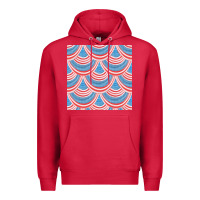 Cardinal american flag seamless pattern Premium Hoodie - BundleAndBundleShop