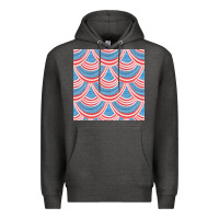 Charcoal Heather american flag seamless pattern Premium Hoodie - BundleAndBundleShop