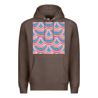 Coffee american flag seamless pattern Premium Hoodie - BundleAndBundleShop