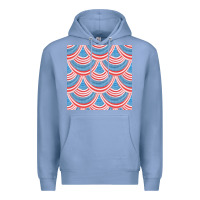Colony Blue american flag seamless pattern Premium Hoodie - BundleAndBundleShop
