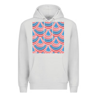 Dove Grey american flag seamless pattern Premium Hoodie - BundleAndBundleShop