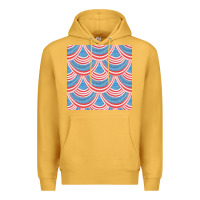 Mustard american flag seamless pattern Premium Hoodie - BundleAndBundleShop