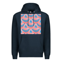 Navy american flag seamless pattern Premium Hoodie - BundleAndBundleShop