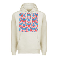Oatmeal Heather american flag seamless pattern Premium Hoodie - BundleAndBundleShop