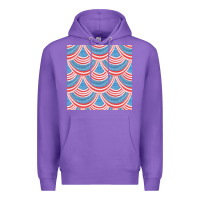 Purple american flag seamless pattern Premium Hoodie - BundleAndBundleShop