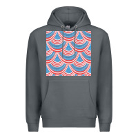 Rock american flag seamless pattern Premium Hoodie - BundleAndBundleShop