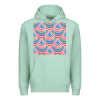 Seafoam american flag seamless pattern Premium Hoodie - BundleAndBundleShop