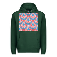 Sports Green american flag seamless pattern Premium Hoodie - BundleAndBundleShop