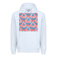 White american flag seamless pattern Premium Hoodie - BundleAndBundleShop